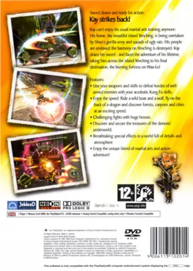 Legend of Kay box cover back